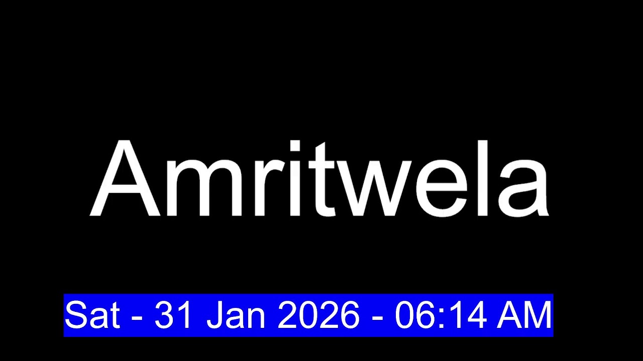 Ludhiana Daily AKJ Amritwela Smaagam Live - 31-01-2026 01:52
