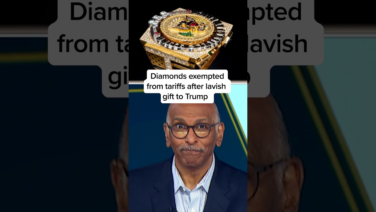 Diamonds exempted from tariffs after lavish gift to Trump