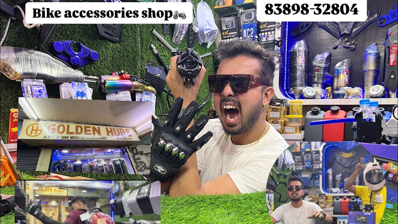 Wholesale bike accessories shop in Siliguri 83898-32804 fog lights leg guard scratch guard 🏍️😍😎