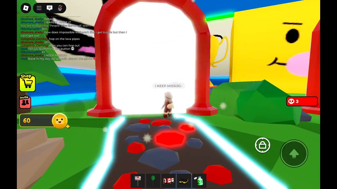 Get crushed by a speeding wall