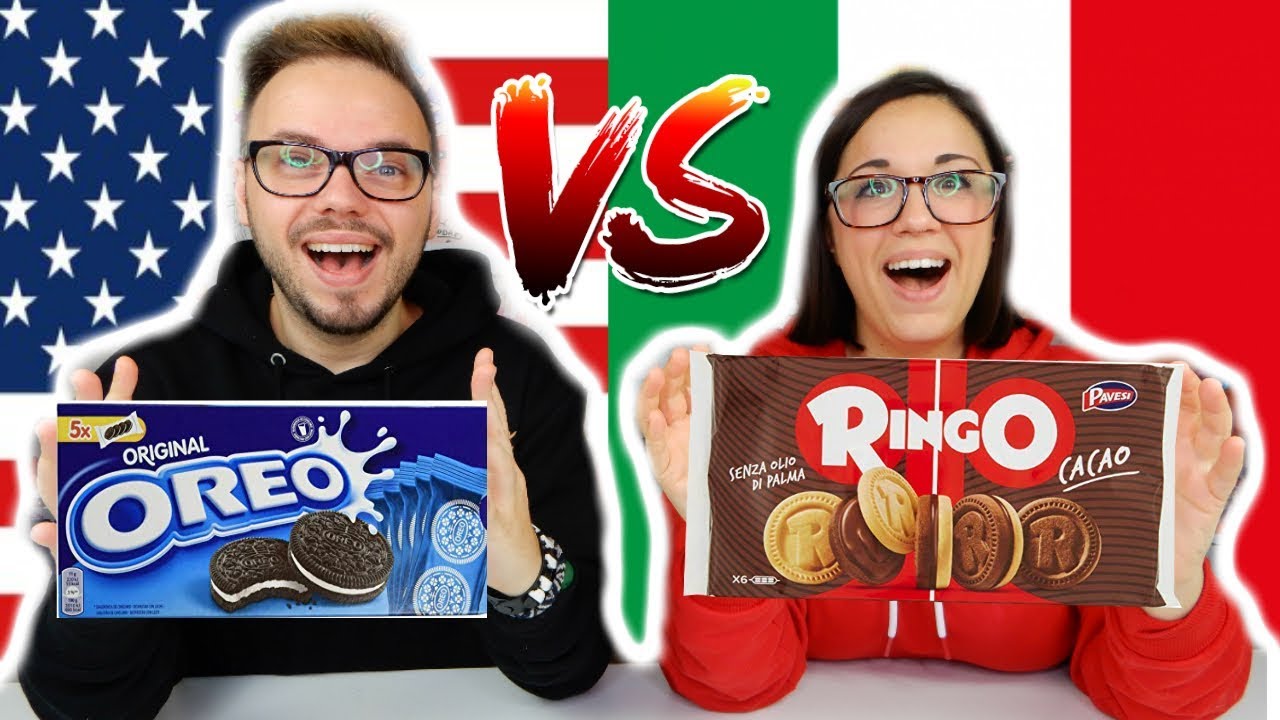 BISCOTTI AMERICANI VS BISCOTTI ITALIANI!!(RINGO VS OREO)