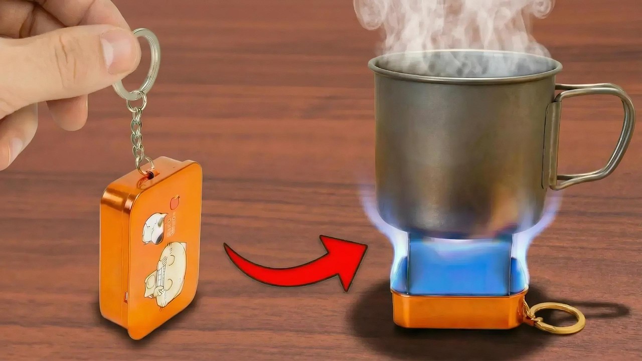 Portable DIY Mini Stove From a Small Tin Box 🔥 Perfect for Camping
