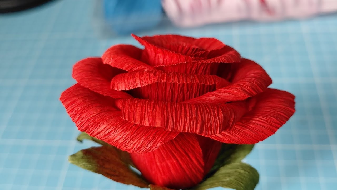 Rosas de crepon , rosas de crepe, rosas eternas 