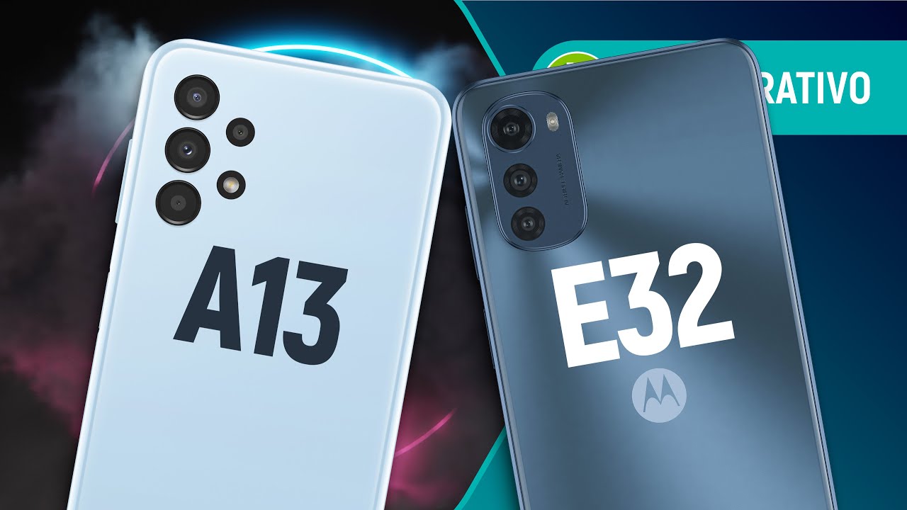 MOTO E32 vs GALAXY A13: qual é o MELHOR CELULAR BÁSICO do momento? | Comparativo
