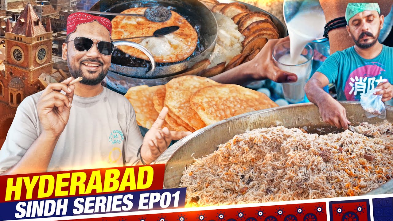 Hyderabad ka Nashta aur Biryani | Clock Tower Market | Sindh Series Ep01 | Street Food PK