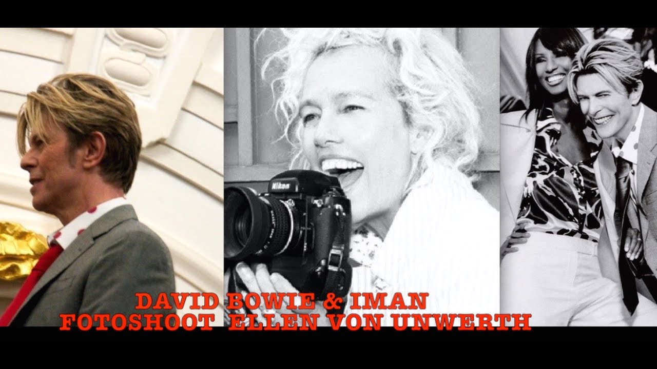 FOTOSHOOT DAVID BOWIE & IMAN BY ELLEN VON UNWERTH IN AMSTERDAM.