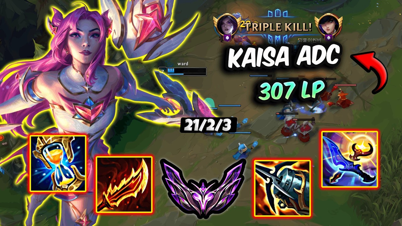 Kaisa vs Caitlyn ADC ( 21/2/3 ) | Korea Master 307 LP | Patch 26.12 ✅