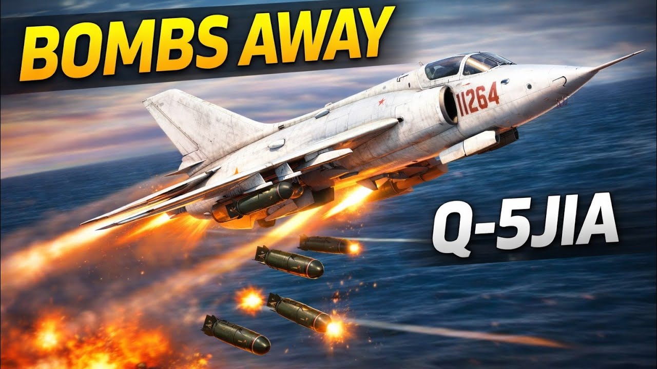 Bombs away!! With Nanchang Q-5Jia 💣💣😬 CN TYPE 003 🔥 Qaher Modern Warships