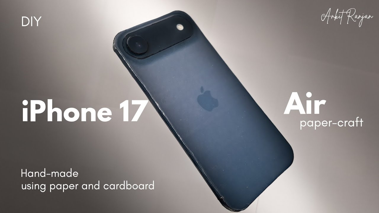 Building an iPhone 17 Air from scratch  | Cardboard iPhone 17 pro max ultra realistic | DIY
