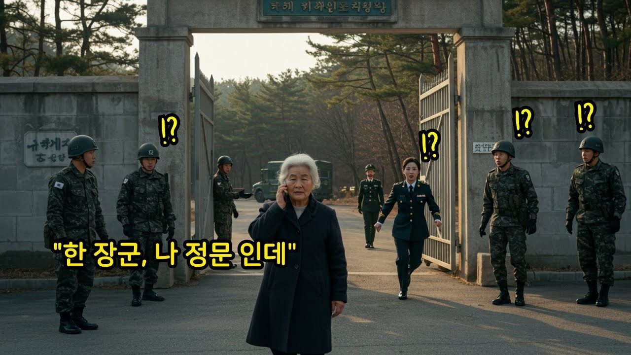 군부대 철문 앞에서 소란 피운 할머니… 면회 거절 5분 뒤, 3스타 장군이 직접 뛰쳐나온 이유!