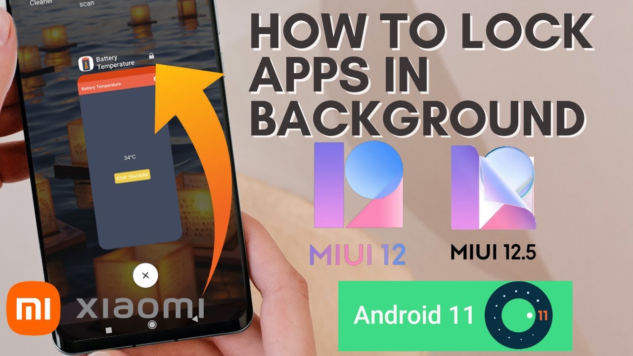 How To Lock Apps In Background In Xiaomi Phones🔒  | MIUI 12/ MIUI 12.5 | Android 11 🔥👍