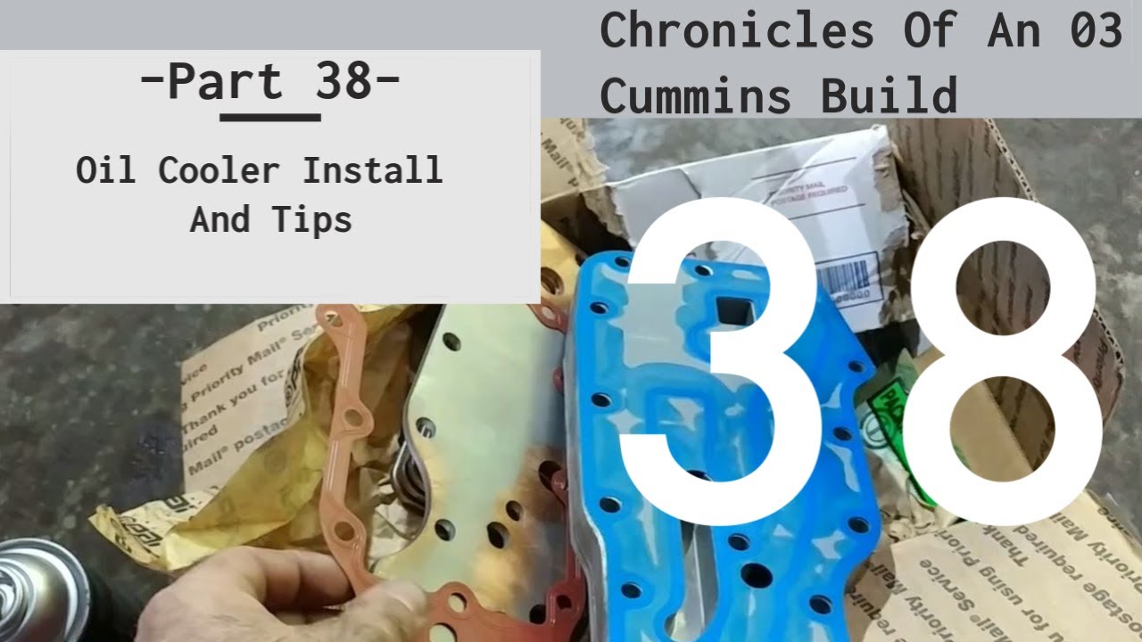 Chronicles Of An 03 Cummins Rebuild -Part 38-  Bolting On The Oil Cooler