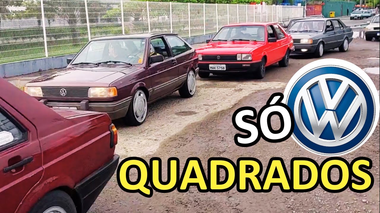GOL GTS, PARATI, VOYAGE, SAVEIRO - ENCONTRO CARROS DA VOLKSWAGEN - QUADRADOS VW