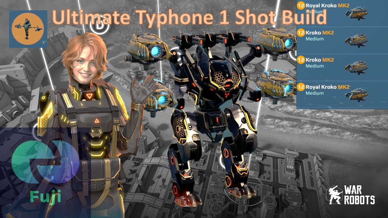 [War Robots]💥Ultimate TyPhone One Shot With Kroko Weapon