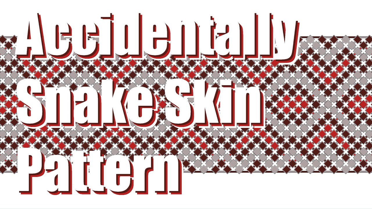 Accidentally Snake Skin friendship Bracelet Pattern.