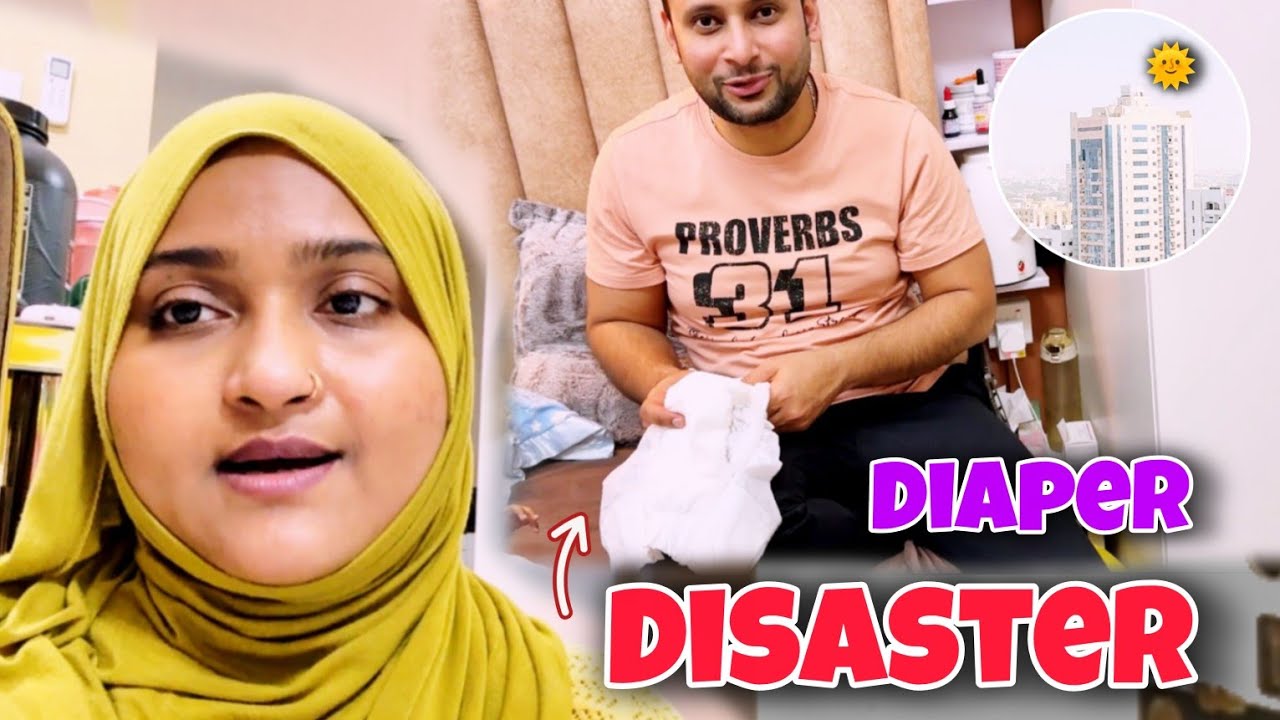 🌞 DUBAI Summer Is Back Early | Zeeyan’s Diaper Disaster 😂 | Blood Test 🩼& Kitchen Declutter