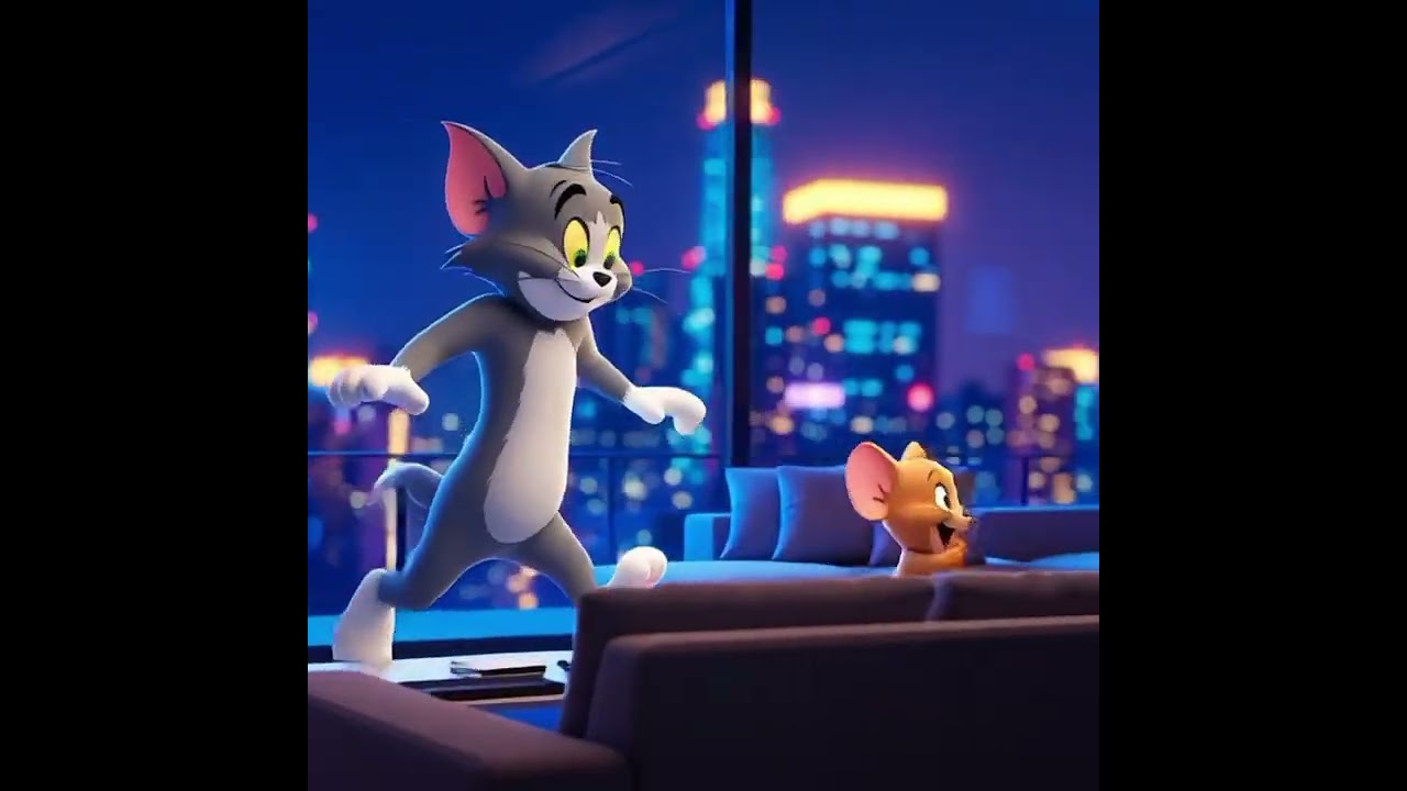 2️⃣ Shiny City Showdown! 🌆🔥 Tom vs Jerry