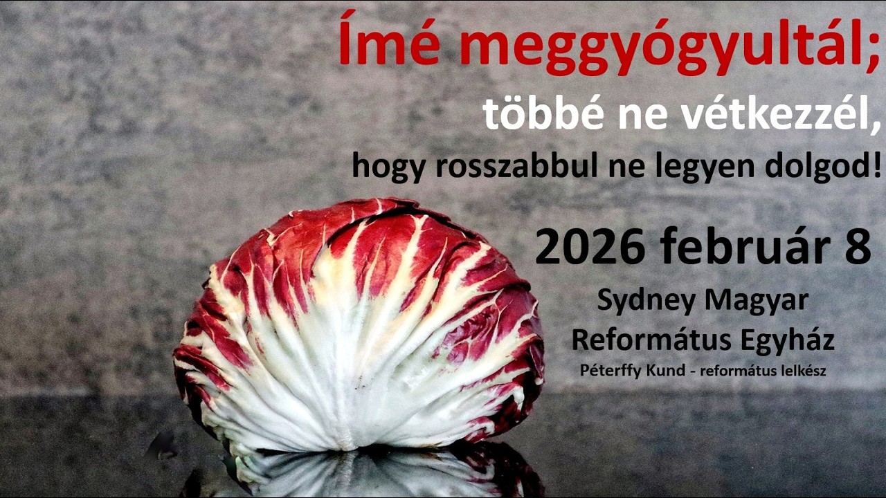 Sydney Magyar Református Egyház 2026 február 8