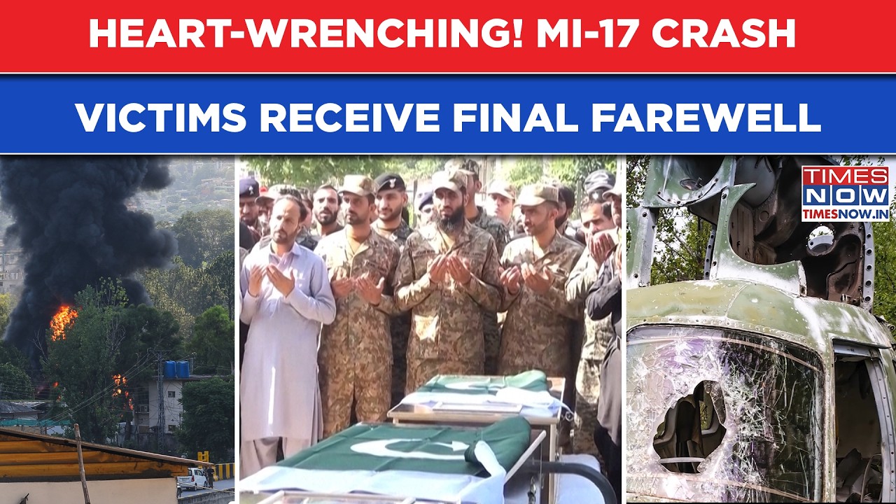 MI-17 Crash: Emotional Funeral Scenes As Pak Army Pays Final Tribute, Technical Fault Under Scanner