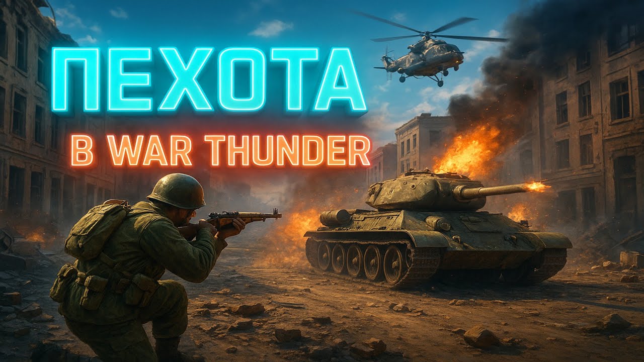 КТО ЖДЕТ ПЕХОТУ В WAR THUNDER? СКОРО КРУПНАЯ ОБНОВА ОГНЕВОЙ КОНТАКТ!