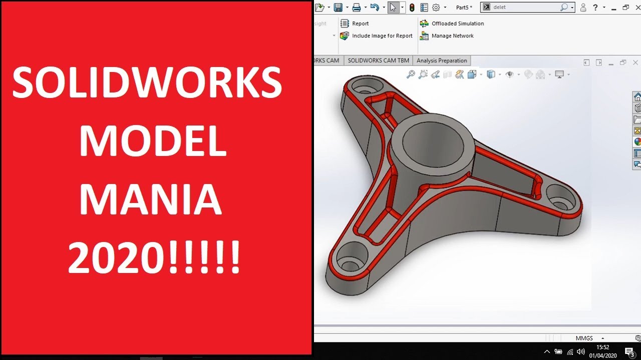 !!!!!! MODEL MAINIA 2020 !!!!!!!!! - SOLIDWORKS TUTORIAL PHASE 1 & 2
