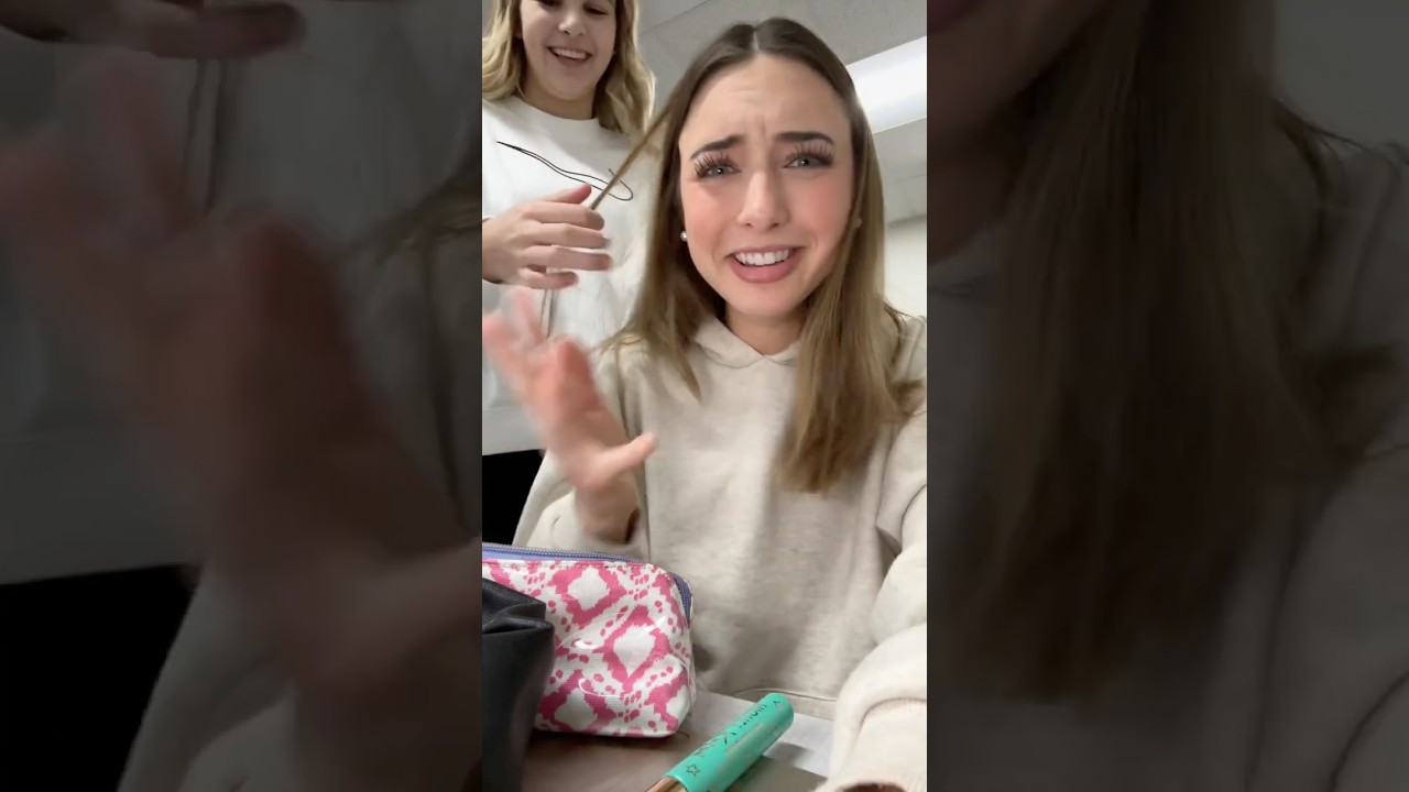 GRWM IN CLASS😳#grwm #highschool #makeup #class