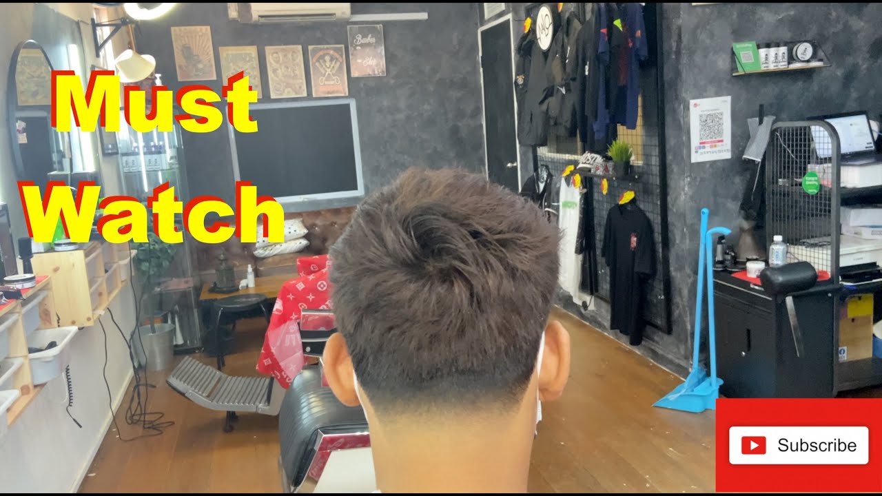 Quiff taper fade