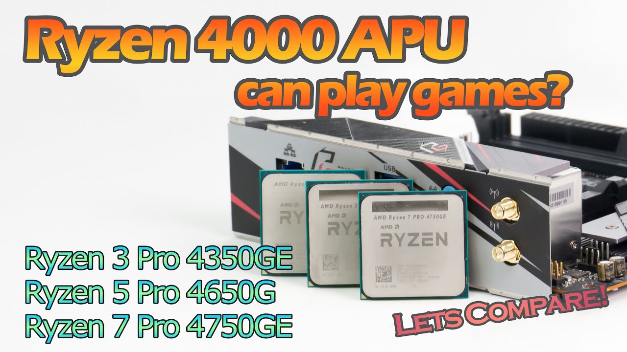 AMD Ryzen 4000 APU (Renoir) can play games? #AMD #Ryzen #Renior #APU