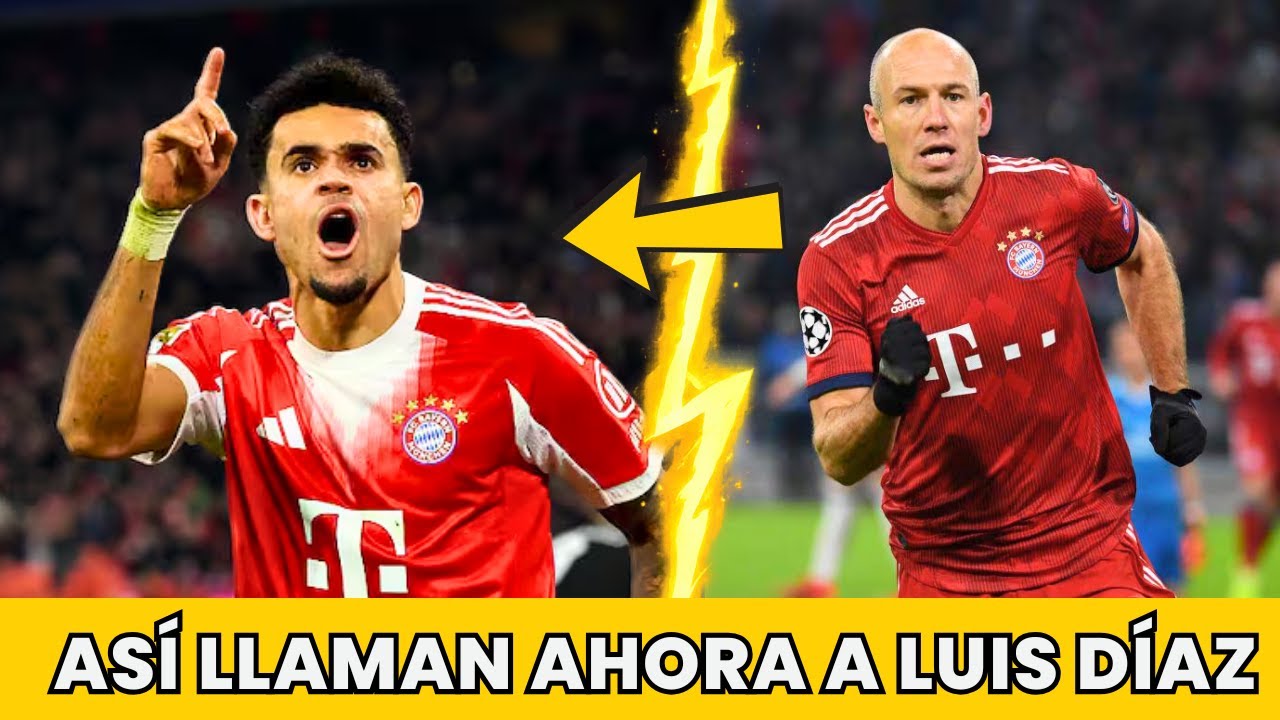 El nuevo apodo de Luis Díaz en Bayern Múnich después del cruce con Robben