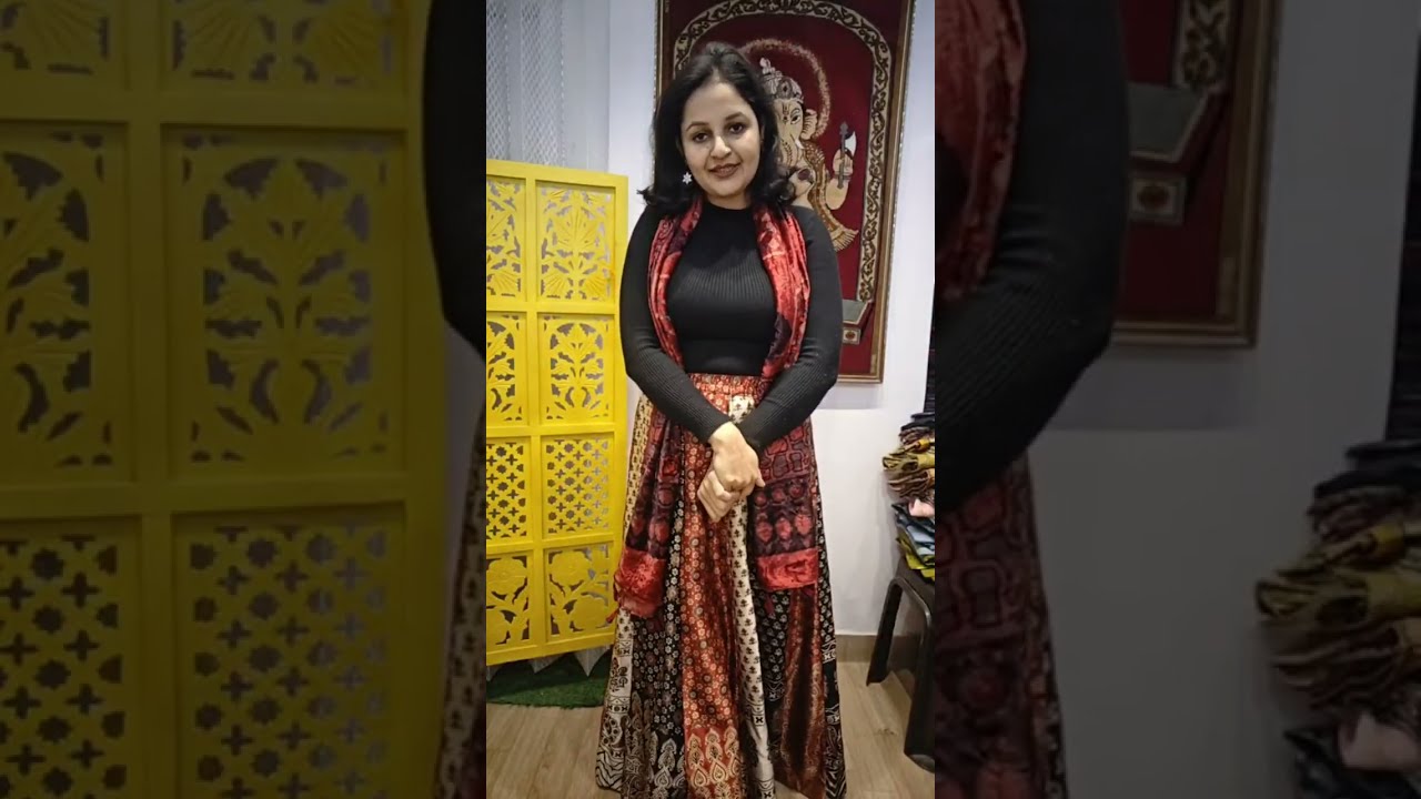maheshwari silk handblock print suit and modal silk dupatta set@9992958156