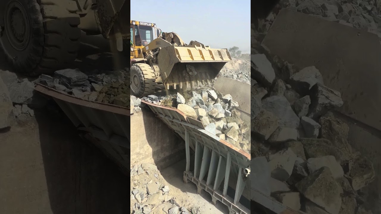 Giant Rocks Crush | Jaw Crusher Colour Rocks | ASMR Satisfaction