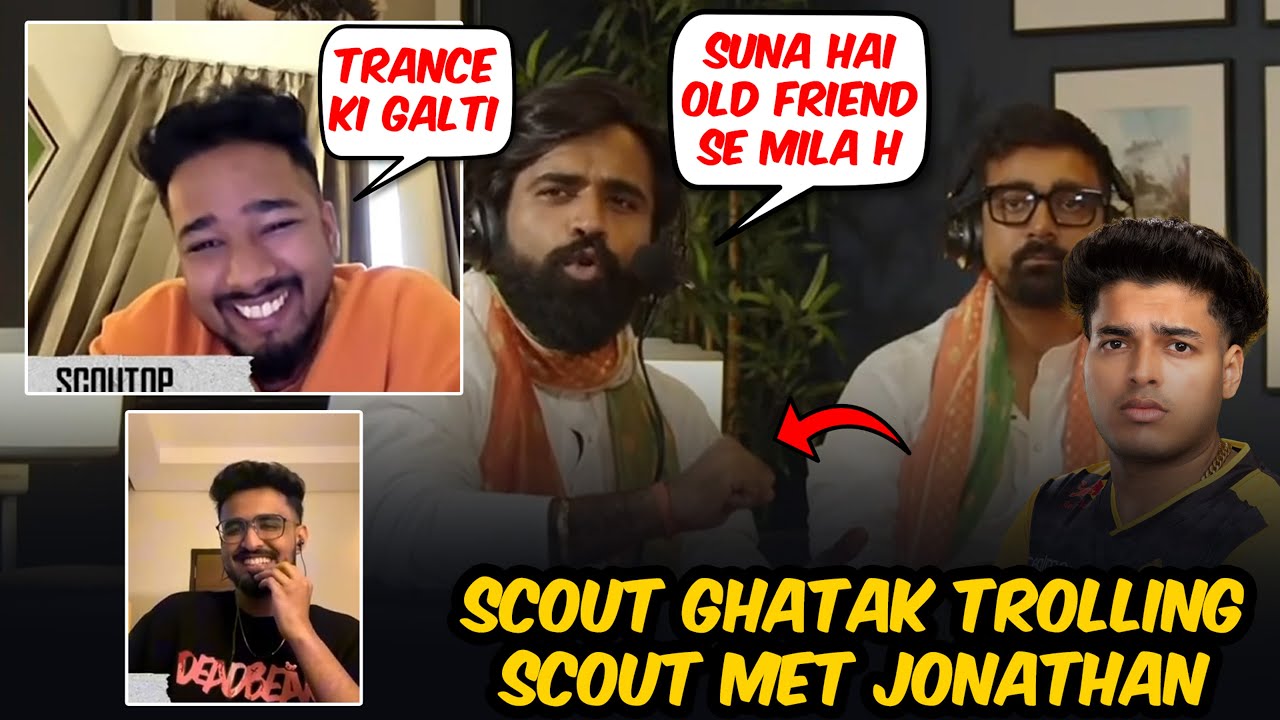 Scout Ghatak Trolling😂 ScoutOP Met Jonathan🥵 Scout Interview | OG vs NG BGMI
