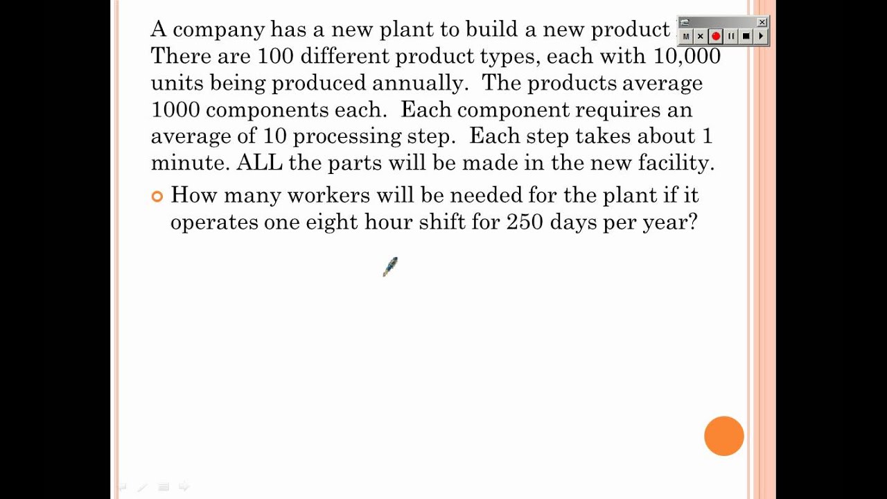 manufacturing calculations 1