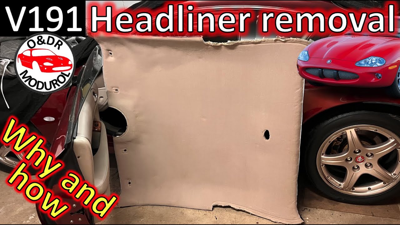 Jaguar XK8 Coupe headliner removal. Why and how to do it.  XKR / X100 V191