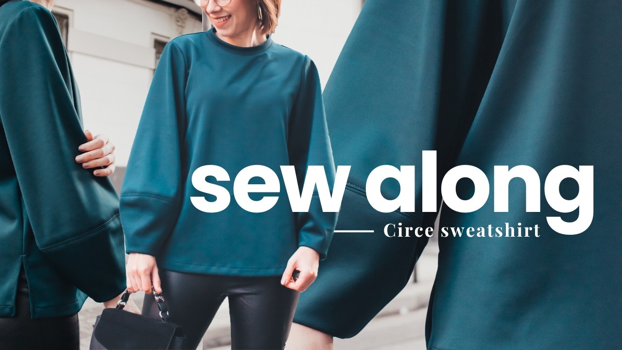 Sew an Elevated Bishop Sleeve Sweatshirt 🧵✨ Crewneck Lantern Sleeve Sweater Sewing Pattern Tutorial