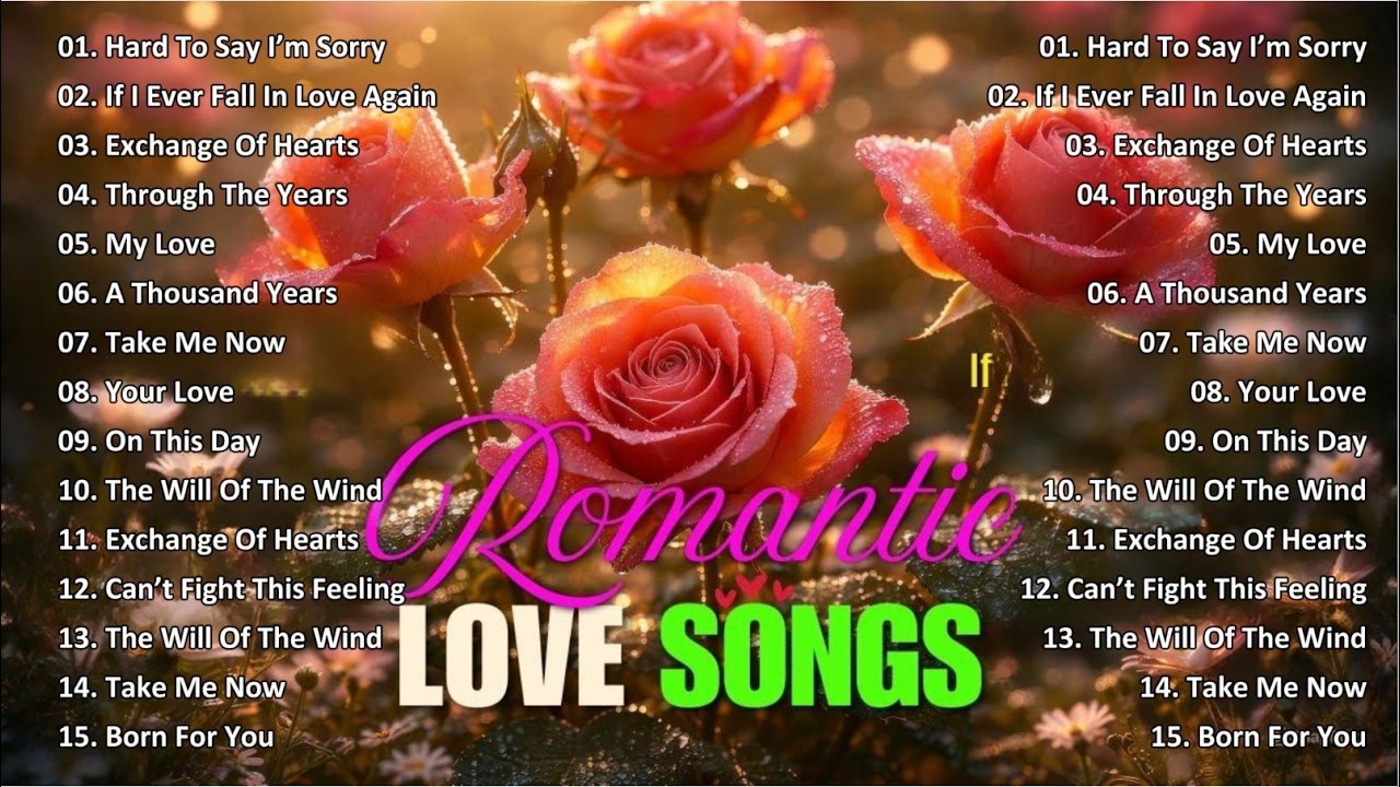 Relaxing Love Songs 80's 90's - Best Romantic Love Songs - Love Songs Of All Time Playlist