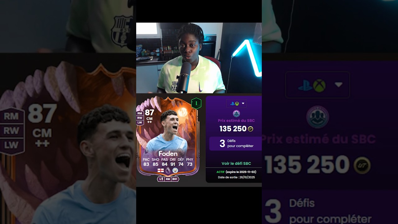 SBC PHIL FODEN sur FC26 #philfoden #shorts #fc26 #ultimateteam
