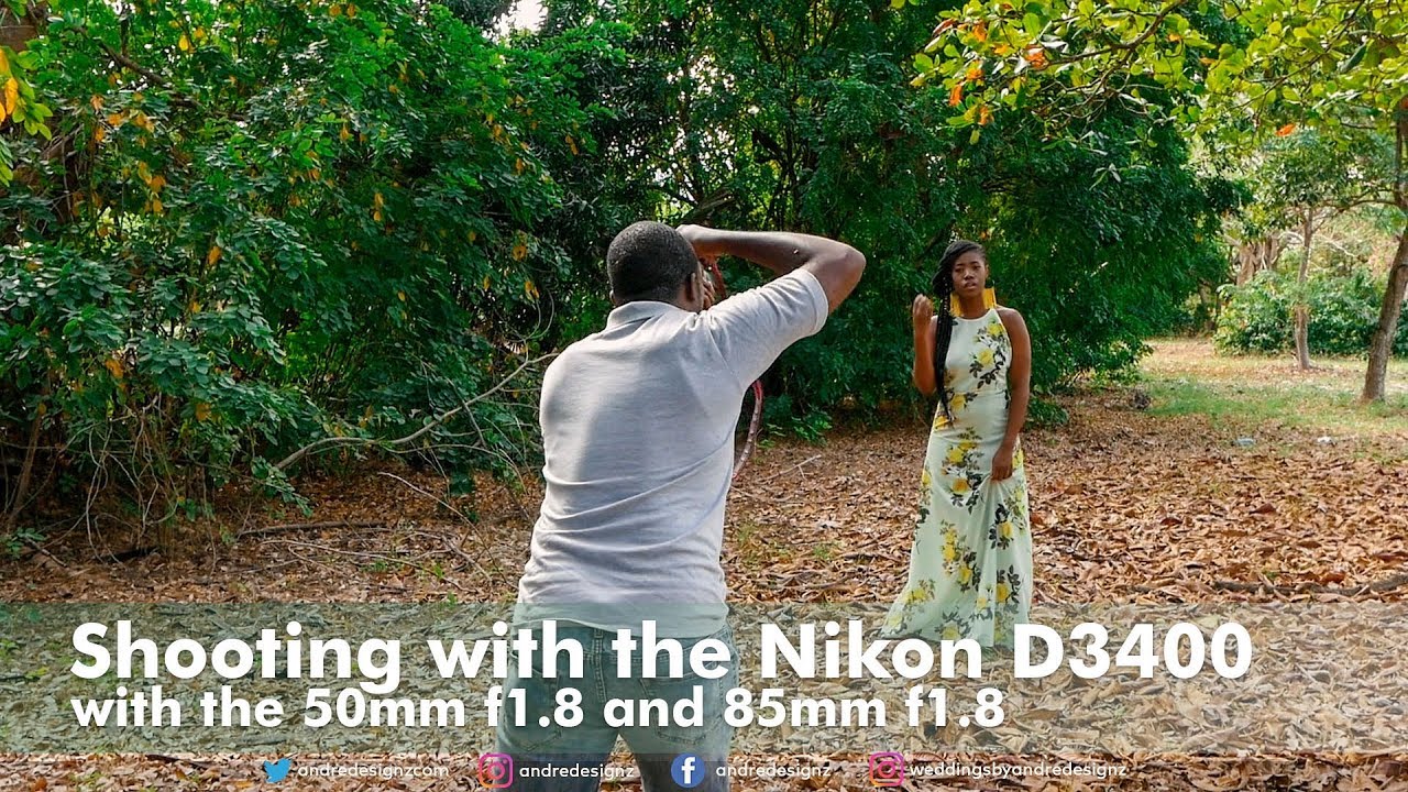 Shooting with the Nikon D3400 with the 50mm f/1.8 and 85mm f/1.8 (Behind The Scenes)