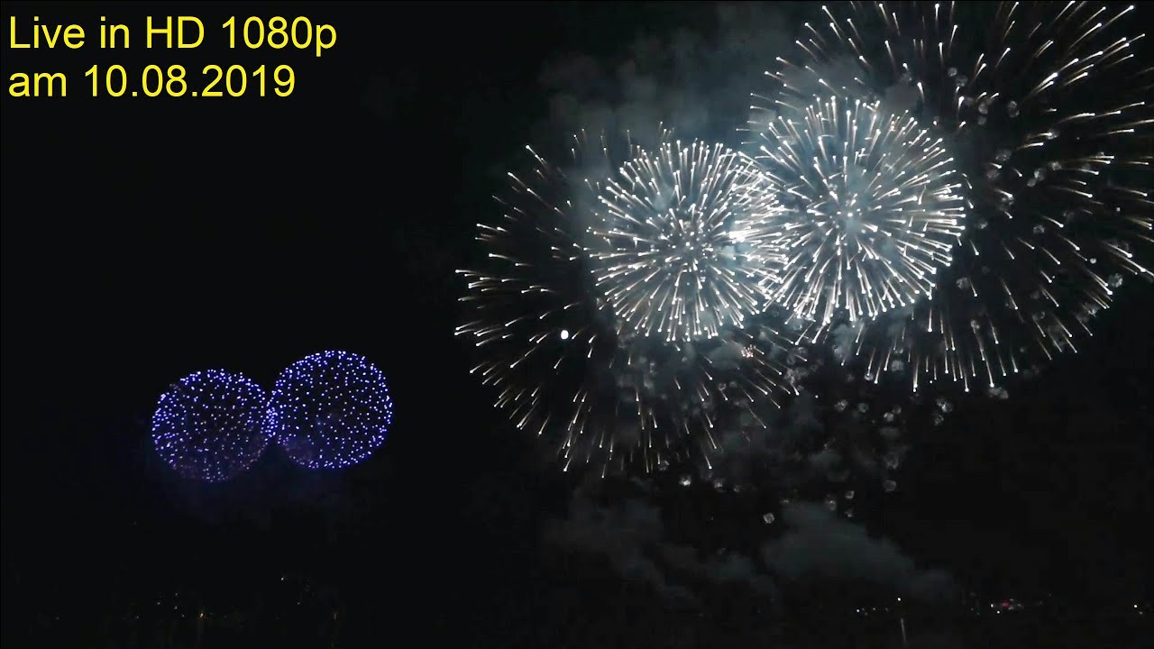 Seenachtfest Konstanz 2019 Bodensee, Feuerwerk, Seenachtsfest, Seefeuerwerk mit Finale, Fireworks