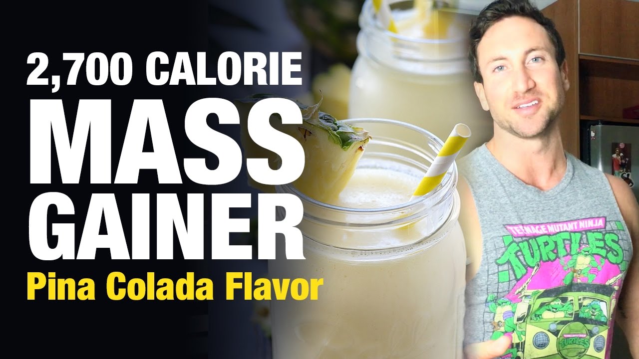 Mass Gainer Shake, 2,700 Calories! (Pina Colada Flavor)