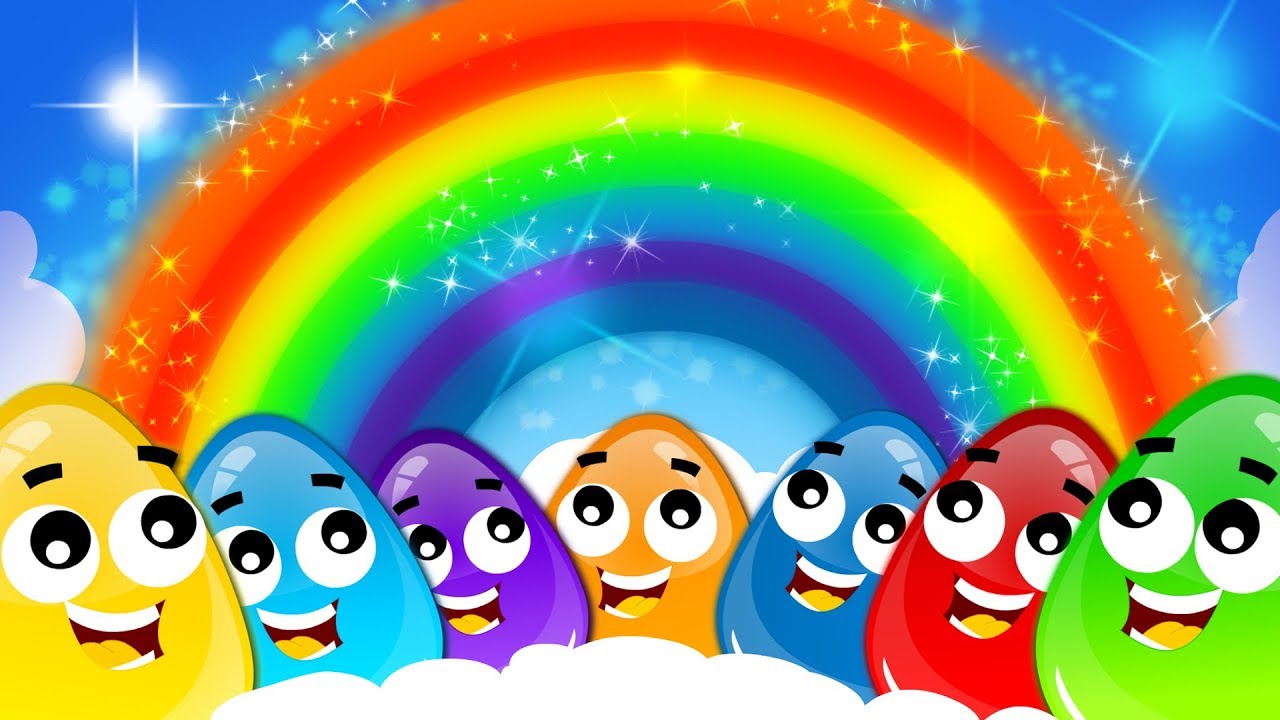 Rainbow Color Song | Crazy Eggs | Nursery Rhymes For Children