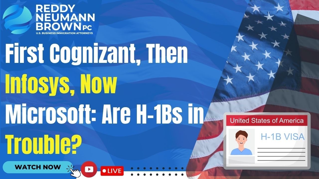 Сначала Cognizant, затем Infosys, теперь Microsoft: H-1B под угрозой?