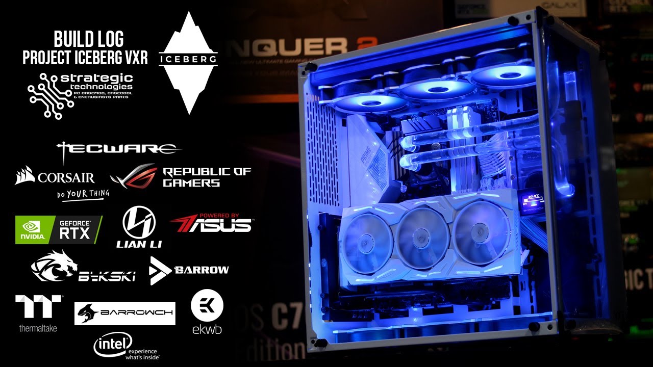 FEMALE BUILDING A CUSTOM LIQUID COOLED PC! BUILD LOG: Project Iceberg VXR | Tecware VXR White