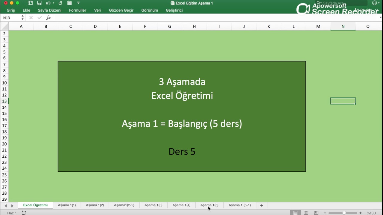 EXCEL 5 -  UZUNLUK, PARÇAAL, SOLDAN, SAĞDAN, METİNBUL, BUL