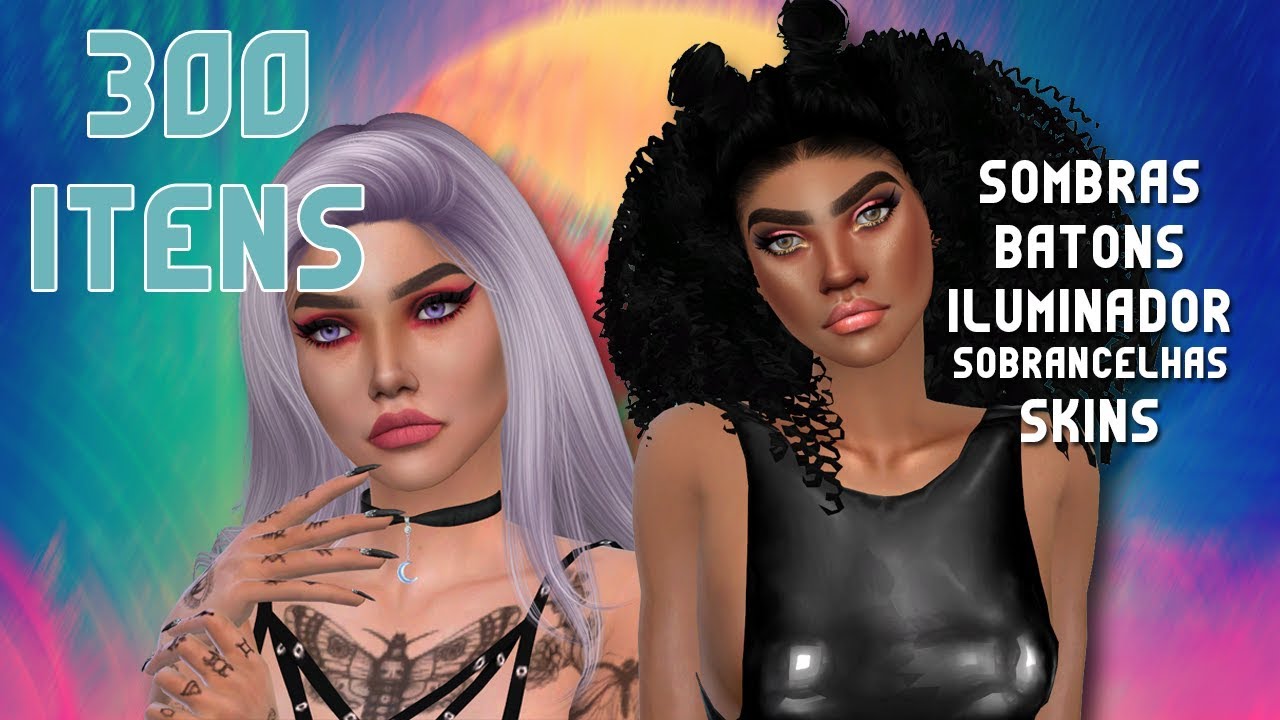SUPER PACK MAQUIAGENS - MAC COSIMETICS || The Sims 4 (300 Itens)