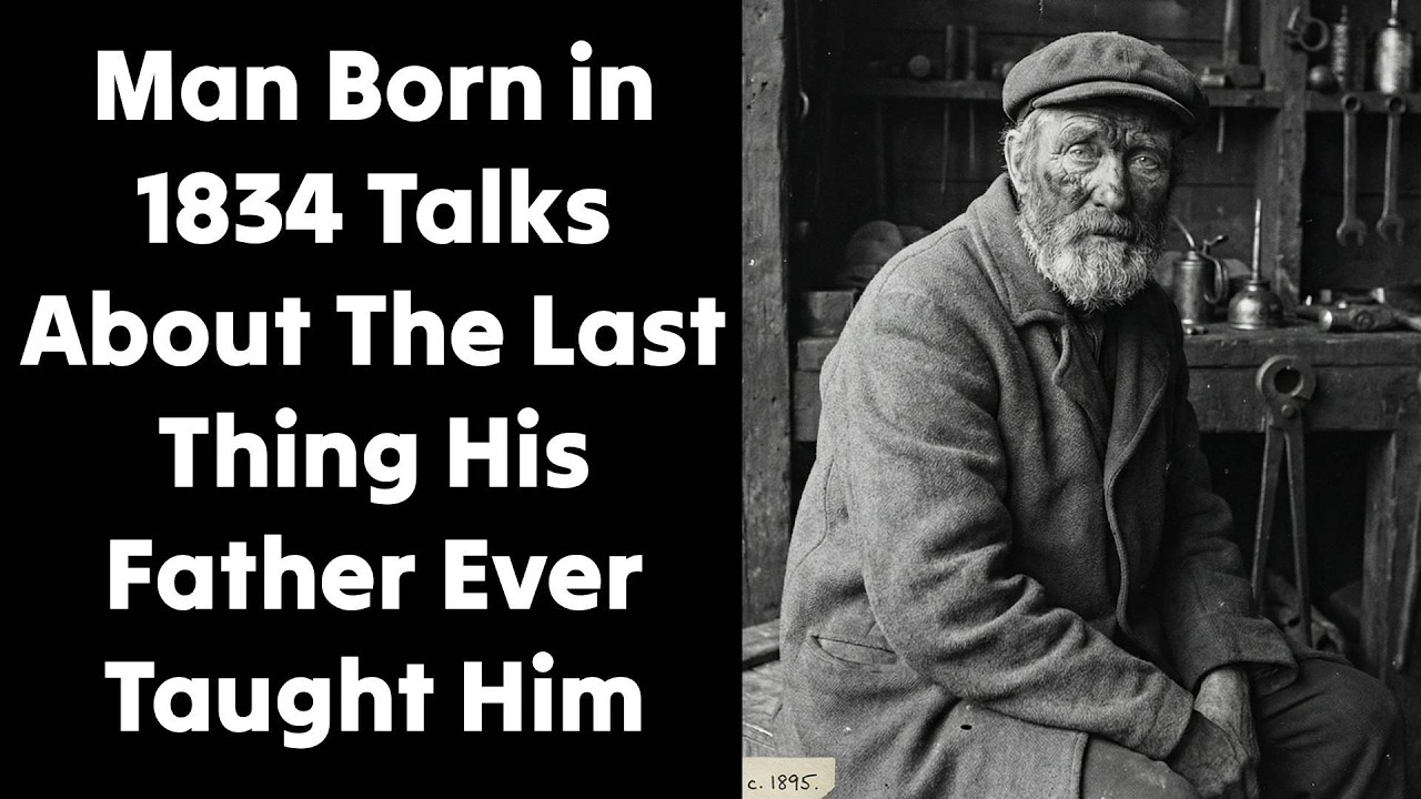 Man Born in 1834 Talks About The Last Thing His Father Ever Taught Him