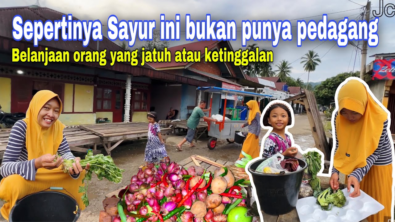 MULUNG SAYUR SISA PEDAGANG DI PASAR⁉️ SAYUR PEMBELI YANG TERTINGGAL
