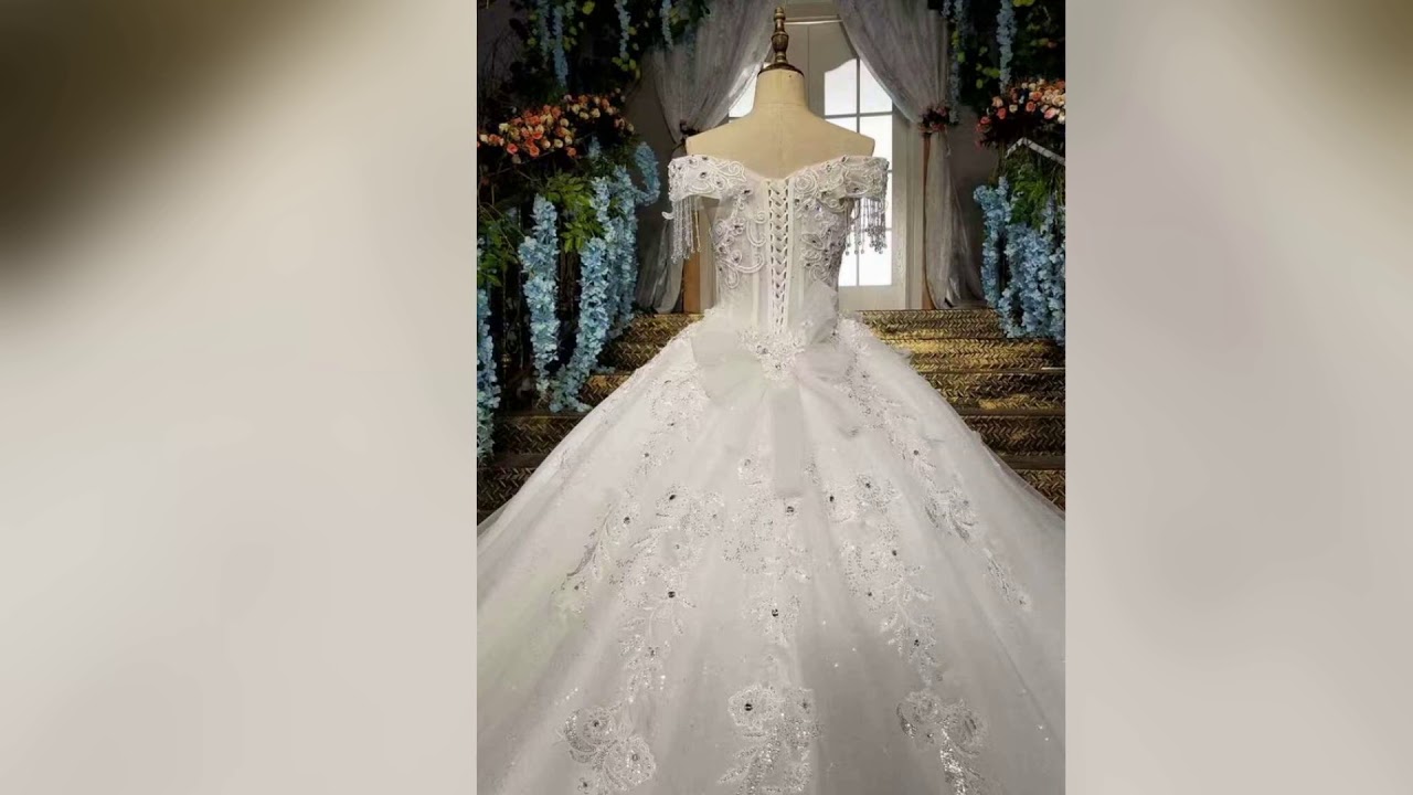 2018 High Quality Wedding Dresses Low Price Lace Up With Beadings And Appliques
