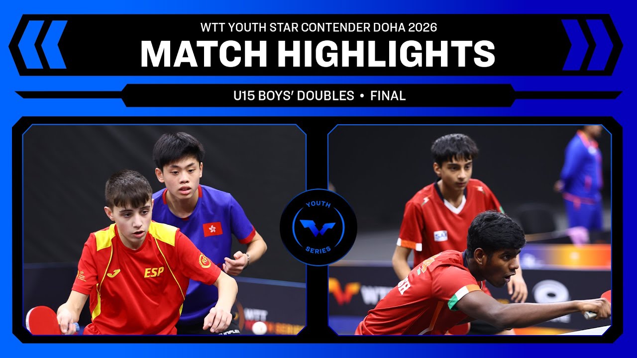 Malov/Kam vs Chattopadhayay/Rajavelu | U15 BD Final | WTT Youth Star Contender Doha 2026