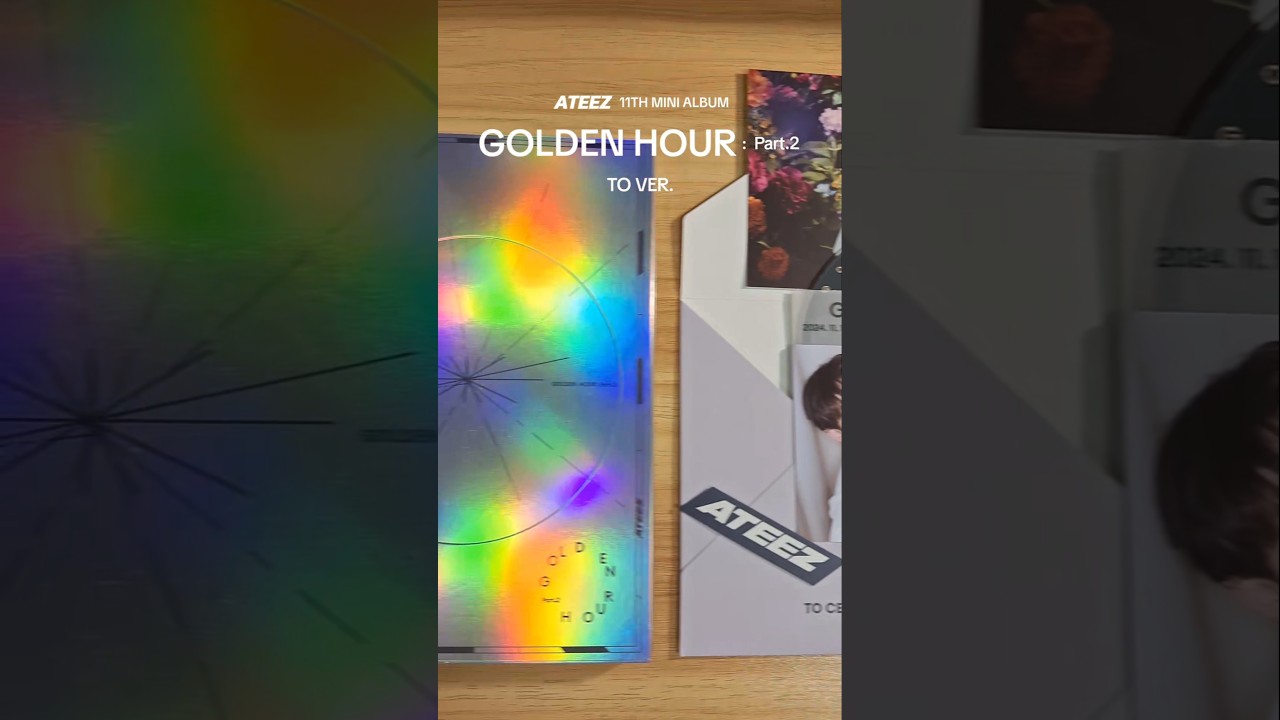 📀✨Unboxing ATEEZ: GOLDEN HOUR PART.2 (TO Version)✨🩵 #Ateez #IceOnMyTeeth #Kpop #Unbox #Atiny